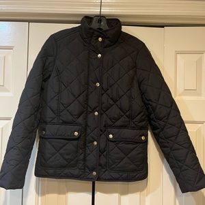 Black jcrew quilted jacket